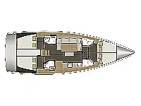 Dufour 460GL - Layout image