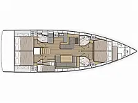 Oceanis 51.1 - Layout image