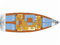 Sun Odyssey 479 - Layout image