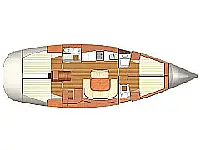 Dufour 455 Grand Large - Layout image