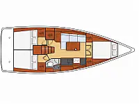 Oceanis 38.1 - Layout image