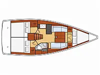 Oceanis 35.1 - Layout image