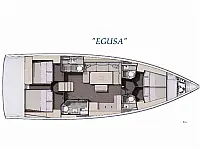 Dufour 470 - Layout image