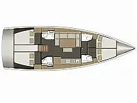 Dufour 460 Grand Large - Layout image