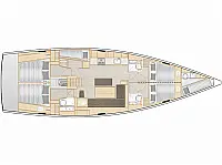 Hanse 508 - Layout image