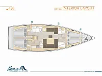 Hanse 458 - Layout image