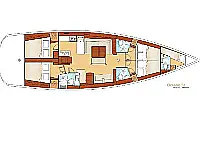 Oceanis 54 - Layout image