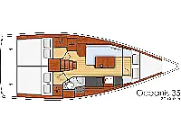 Oceanis 35 - Layout image