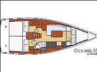 Oceanis 35 - Layout image