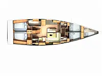 Hanse 505 - Layout image