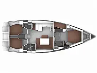 Bavaria Cruiser 51 - Layout image