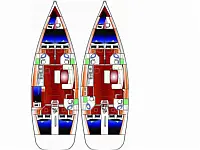 Cyclades 50.5 - Layout image