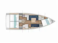 Sun Odyssey 380 - Layout image