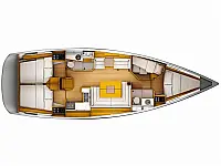 Sun Odyssey 439 - Layout image