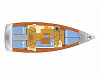 Bavaria Cruiser 46 - Layout image