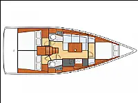 Oceanis 38 - Layout image