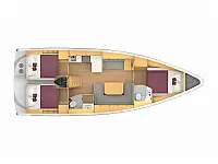 Bavaria C42 - Layout image