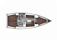 Bavaria Cruiser 37 - Layout image