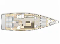 Hanse 508 - Layout image