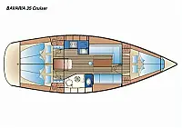 Bavaria 35 Cruiser - Layout image