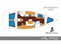 Cyclades 43.4 - Layout image