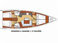 Oceanis 45 - Layout image