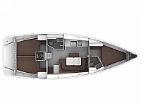 Bavaria Cruiser 41 - Layout image