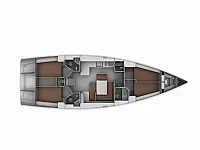 Bavaria 46 Cruiser - Layout image