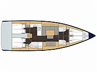 Bavaria C45 - Layout image