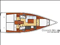 Oceanis 38.1 - Layout image