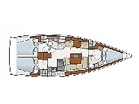 Hanse 415 - Layout image