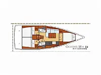 Oceanis 38.1 - Layout image