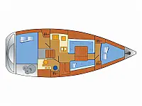 Oceanis 34 - Layout image