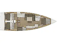 Dufour 430 Grand Large - Layout image