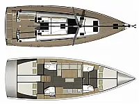 Dufour 460 Grand Large - Layout image