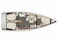 Dufour 410 Grand Large - Layout image