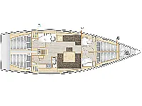 Hanse 458 - Layout image