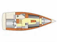 Bavaria Cruiser 34 - Layout image