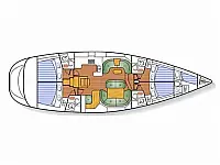 Jeanneau Sun Odyssey 54DS - Layout image