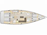 Hanse 508 - Layout image