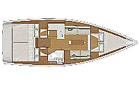 Dufour 360 Grand Large - Layout image