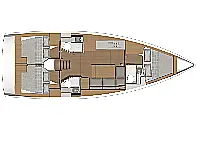 Dufour 390 Grand Large - Layout image