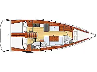 Oceanis 41 - Layout image