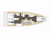 Bavaria C46 - Layout image