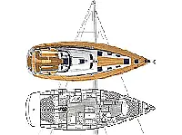 Bavaria 46 Cruiser - Layout image