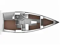 Bavaria Cruiser 34 - Layout image