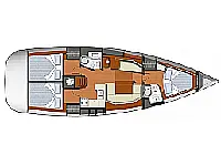 Sun Odyssey 42i - Layout image