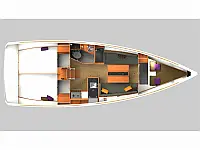 Sun Odyssey 349 - Layout image