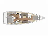 X-Yachts X4.6  - Layout image