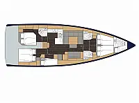 Bavaria C50 - Layout image